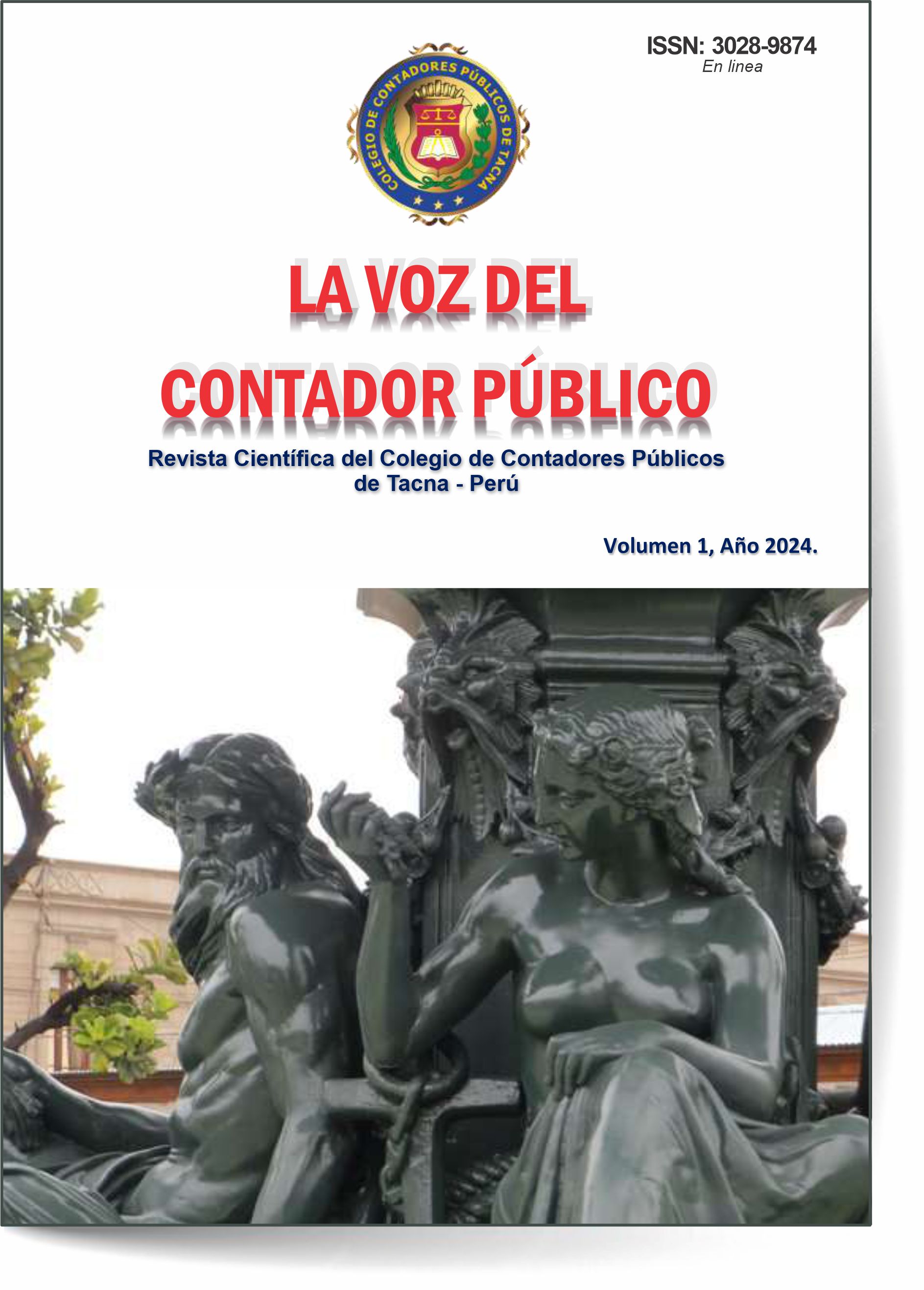 Portada de la Revista Número 1, La Voz del Contador Público.